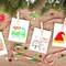 30PCS Christmas Stencils - 3x3 Inch Small Stencils for Painting on Wood(Christmas)3"L x 3"W